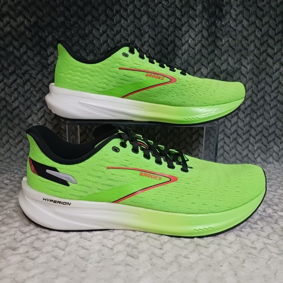 Brooks Hyperion Men\'s Road Running Sneakers Bright Green Shoes Size 8.5